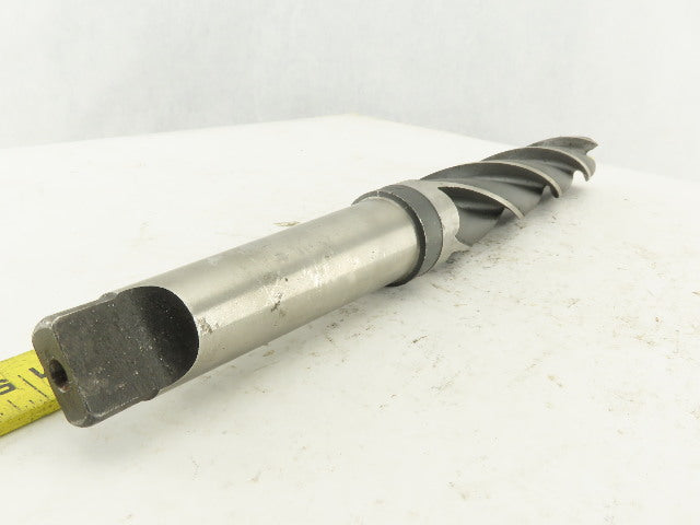 National 1-15/32" 4 Flute Spiral Bottom Drill Morse Taper #4 15" OAL