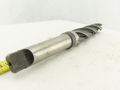 National 1-15/32" 4 Flute Spiral Bottom Drill Morse Taper #4 15" OAL