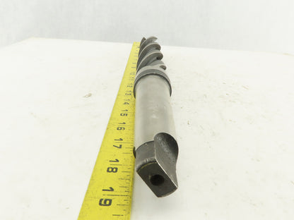National 1-15/32" 4 Flute Spiral Bottom Drill Morse Taper #4 15" OAL