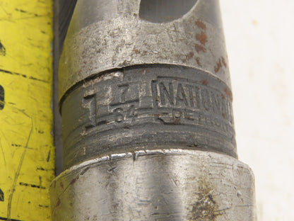 National 17/64" 4 Flute Spiral Drill Bit Morse Taper #4 11-3/4" OAL