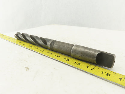 National 1-5/64" Cut 4 Flute Spiral Bottom Drill Morse Taper #4 15" OAL