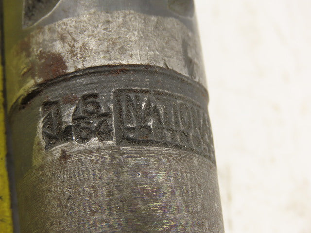 National 1-5/64" Cut 4 Flute Spiral Bottom Drill Morse Taper #4 15" OAL