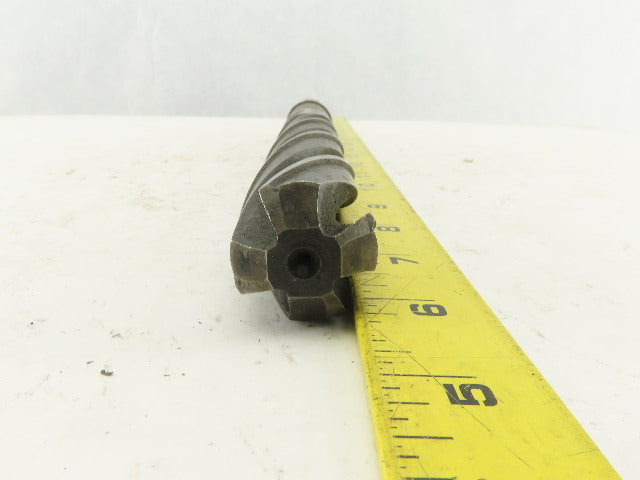 National 1-5/64" Cut 4 Flute Spiral Bottom Drill Morse Taper #4 15" OAL