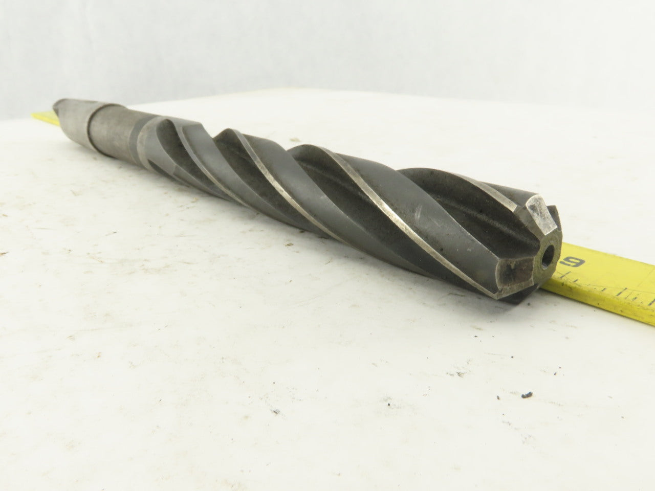 National 1-5/64" Cut 4 Flute Spiral Bottom Drill Morse Taper #4 15" OAL