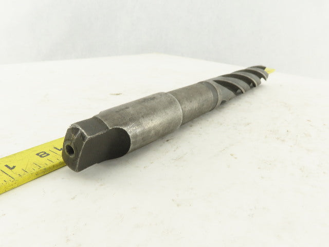 National 1-5/64" Cut 4 Flute Spiral Bottom Drill Morse Taper #4 15" OAL