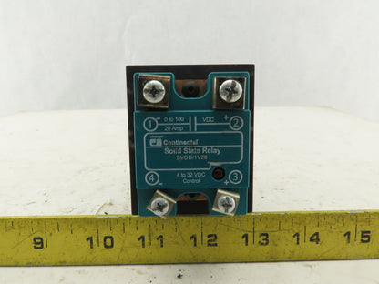 Invensys SVDD/1V20 0-100VDC 20A Solid State Relay 4-32VDC Control & Heat Sink