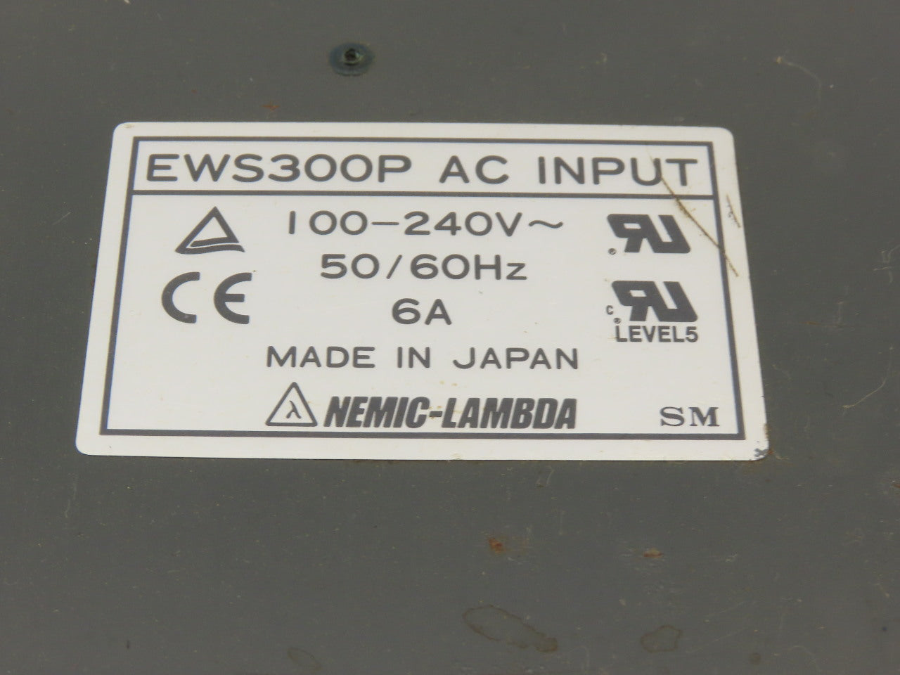 Nemic Lambda EWS300P 100-240V 50/60Hx 6A AC Input Power Supply