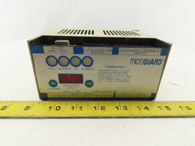 Pinnacle DR-44-0F-AD Microguard 24VDC Light Curtain Safety Control