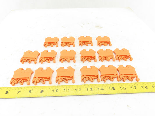 Conta-Clip RK2.5-4 600V 40A 22-10AWG Wire Terminal Block Lot Of 16