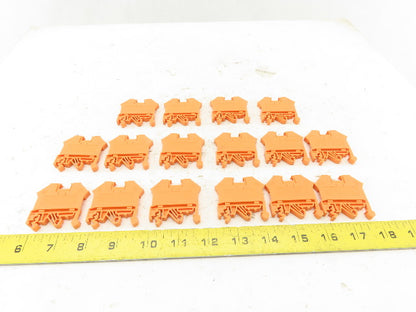 Conta-Clip RK2.5-4 600V 40A 22-10AWG Wire Terminal Block Lot Of 16