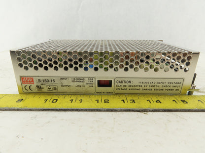 Mean Well S-150-15 110-240V Input +15VDC Output Power Supply