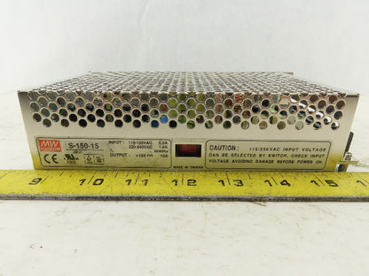 Mean Well S-150-15 110-240V Input +15VDC Output Power Supply