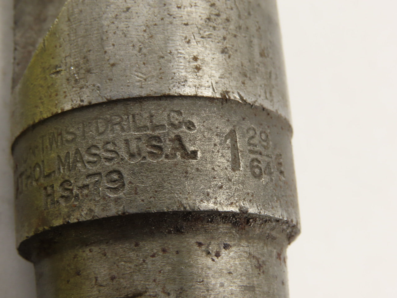 Union Twist 1-29/64" 2 Flute Spiral Drill 118° Morse Taper #4 15" OAL