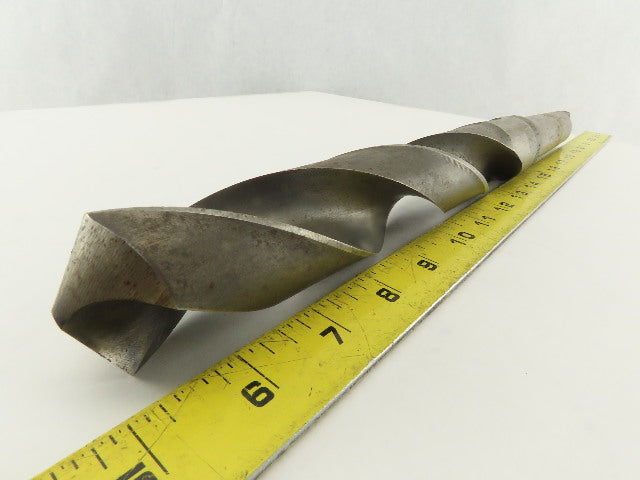 Union Twist 1-29/64" 2 Flute Spiral Drill 118° Morse Taper #4 15" OAL