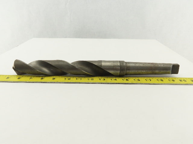 Union Twist 1-29/64" 2 Flute Spiral Drill 118° Morse Taper #4 15" OAL