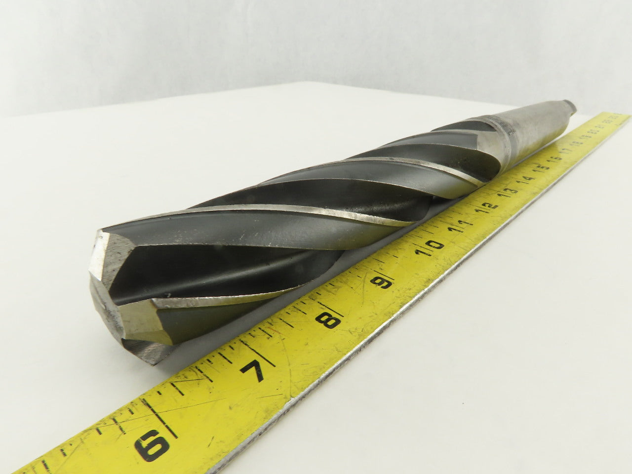 National 1-23/64" Cut 4 Flute Morse Taper #4 HS Drill Bit 118° 12-3/4" OAL