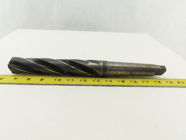 National 1-23/64" Cut 4 Flute Morse Taper #4 HS Drill Bit 118° 12-3/4" OAL