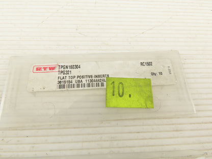 RTW RTW TPGN 160304 TPG321 Coated Carbide Inserts Grade RC1502 lot of 6
