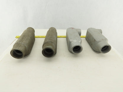Appleton 1-1/4" LR & C Form 35 Conduit Body Covers & Seals Lot Of 4