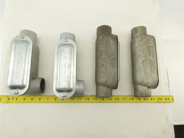 Appleton 1-1/4" LR & C Form 35 Conduit Body Covers & Seals Lot Of 4