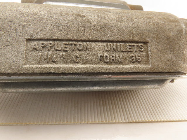 Appleton 1-1/4" LR & C Form 35 Conduit Body Covers & Seals Lot Of 4