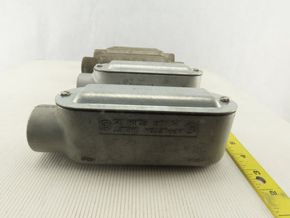 Appleton 1-1/4" LR & C Form 35 Conduit Body Covers & Seals Lot Of 4