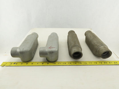 Appleton 1-1/4" LR & C Form 35 Conduit Body Covers & Seals Lot Of 4