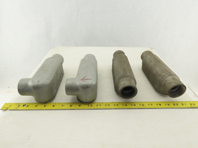 Appleton 1-1/4" LR & C Form 35 Conduit Body Covers & Seals Lot Of 4