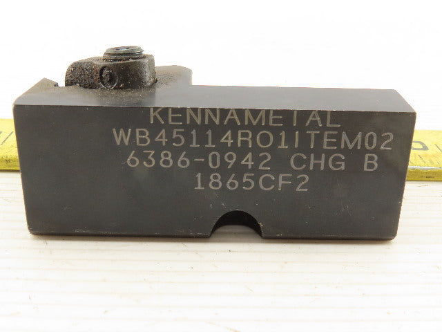 Kennametal WB45114R01ITEM02 6386-0942 CHG B Right Hand Indexable Tool Holder