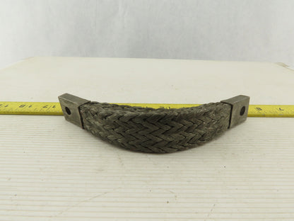 1" Tinned Copper Braided 3 Ply Grounding Strap 8" OAL