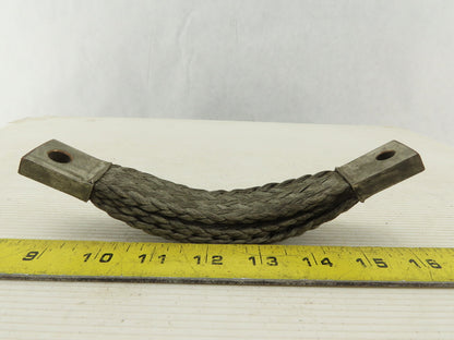1" Tinned Copper Braided 3 Ply Grounding Strap 8" OAL