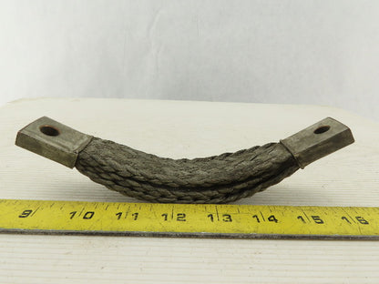 1" Tinned Copper Braided 3 Ply Grounding Strap 8" OAL