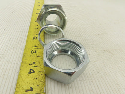 Parker 16MSC16N 1" Comp. to 1" NPT Straight Adapter Union Steel Zinc Plated