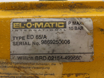 El-O-Matic ED 65/A 10 Bar 145PSI Pneumatic Actuator