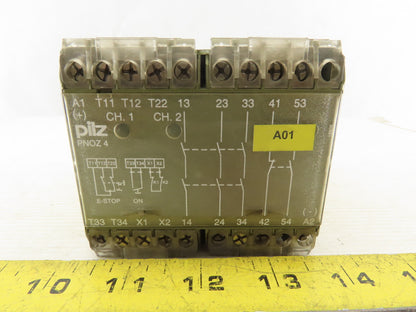 Pilz PNOZ4 474995 24VDC 2 Channel Safety Relay
