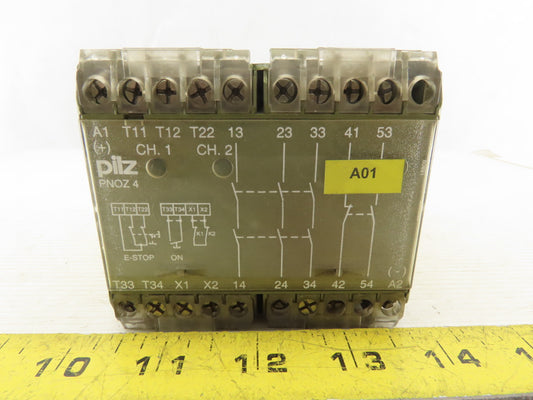 Pilz PNOZ4 474995 24VDC 2 Channel Safety Relay