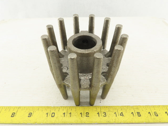 Cast Iron 4" Diameter x 1-1/4" Wide Crowned Wing Conveyor Pulley 1-1/8" Bore