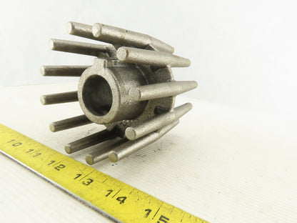 Cast Iron 4" Diameter x 1-1/4" Wide Crowned Wing Conveyor Pulley 1-1/8" Bore