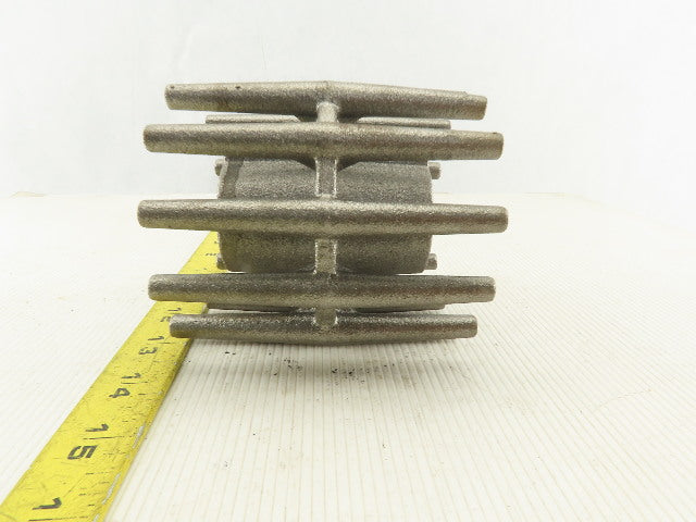 Cast Iron 4" Diameter x 1-1/4" Wide Crowned Wing Conveyor Pulley 1-1/8" Bore