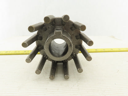 Cast Iron 4" Diameter x 1-1/4" Wide Crowned Wing Conveyor Pulley 1-1/8" Bore