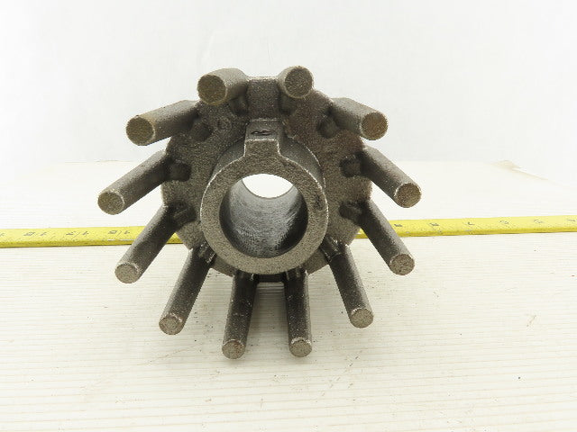 Cast Iron 4" Diameter x 1-1/4" Wide Crowned Wing Conveyor Pulley 1-1/8" Bore