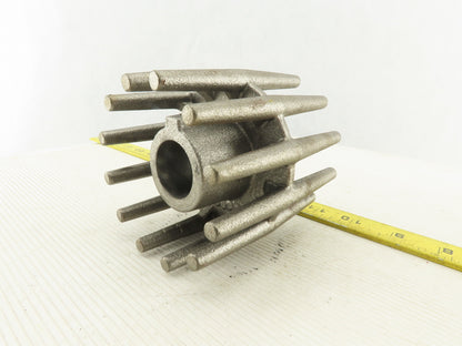 Cast Iron 4" Diameter x 1-1/4" Wide Crowned Wing Conveyor Pulley 1-1/8" Bore