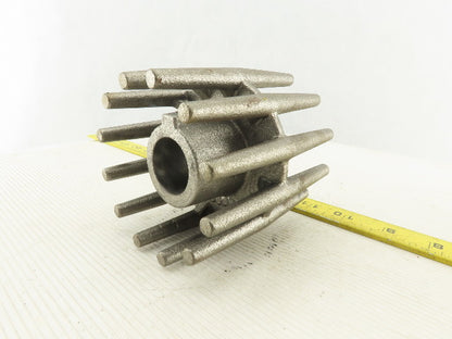 Cast Iron 4" Diameter x 1-1/4" Wide Crowned Wing Conveyor Pulley 1-1/8" Bore