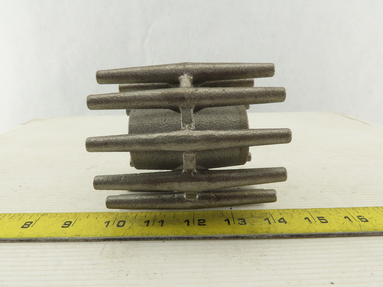 Cast Iron 4" Diameter x 1-1/4" Wide Crowned Wing Conveyor Pulley 1-1/8" Bore