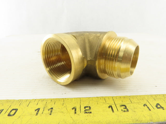 Parker 20 DTX-B Brass JIC Female 90° Elbow Connector 1-1/4" NPT x 37° Flare