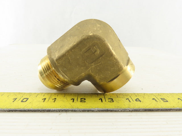 Parker 20 DTX-B Brass JIC Female 90° Elbow Connector 1-1/4" NPT x 37° Flare