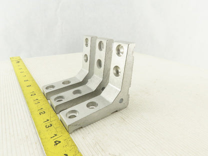 Flex Link 1" x 3-1/4" Modular Conveyor Structure Beam Bracket 90° Lot Of 3