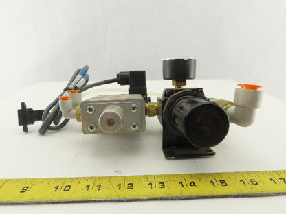 Herion 81-100-07EXIS.H302 24V Solenoid Operated 2 Way Valve And Regulator