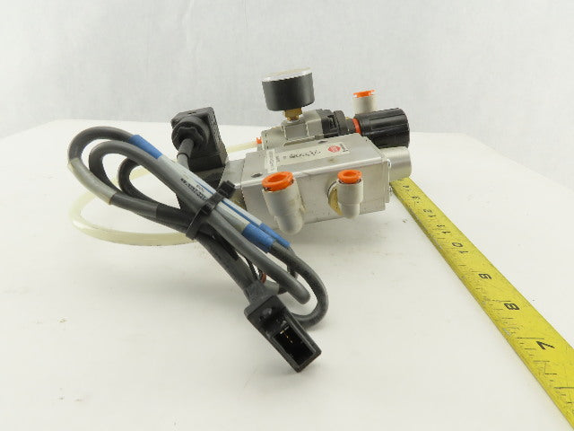 Herion 81-100-07EXIS.H302 24V Solenoid Operated 2 Way Valve And Regulator