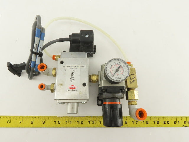 Herion 81-100-07EXIS.H302 24V Solenoid Operated 2 Way Valve And Regulator